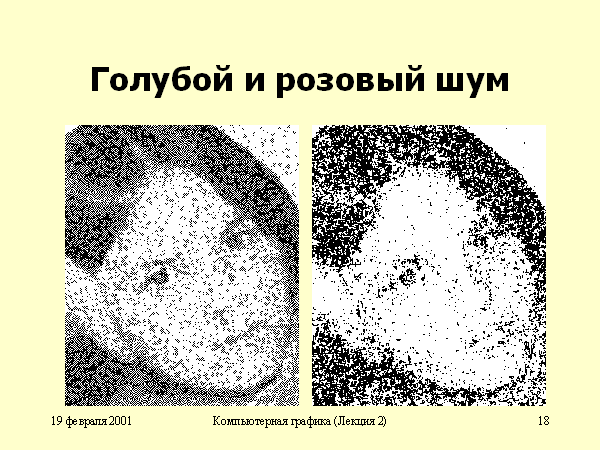 Голубой и розовый шум